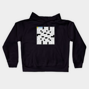 Spot on a crossword clue Kids Hoodie